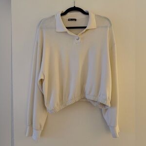 NEVER WORN - Cream Sweater Top